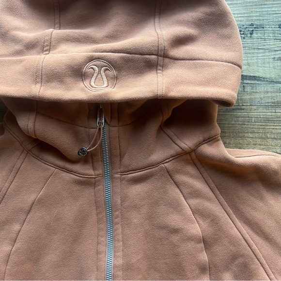 Lululemon Womens Desert Sun Full Zip Scuba Hoodie Size 10 - Picture 2 of 7